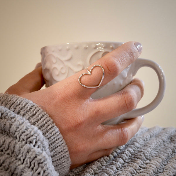 Silver Heart Ring